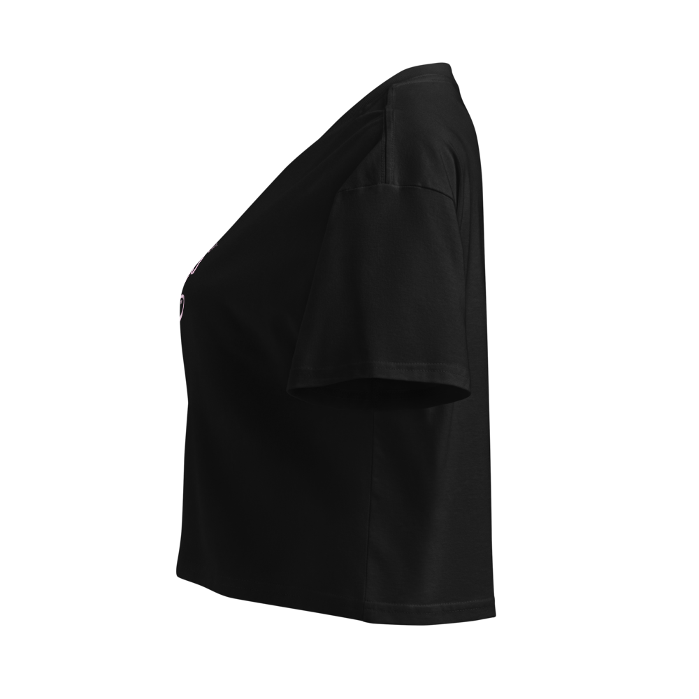 Crop top Trust your crazy idea negro